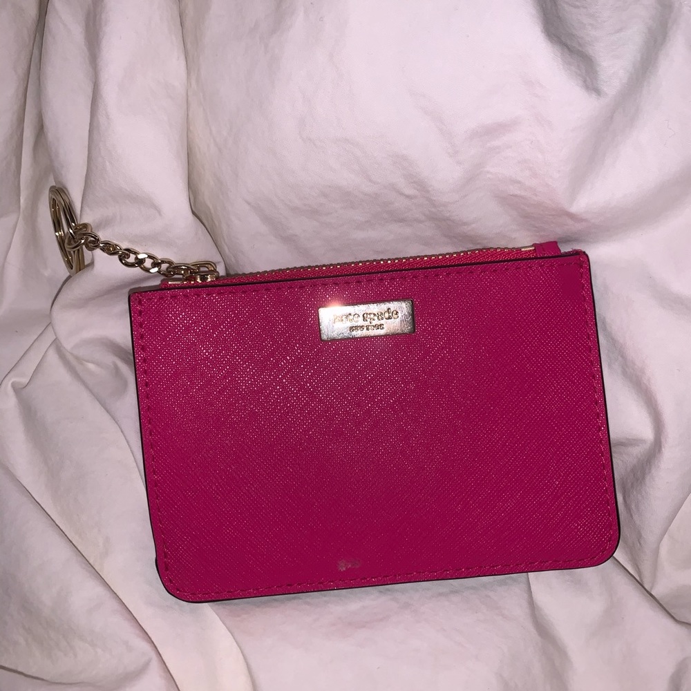 Kate Spade hot pink wristlet/coin holder